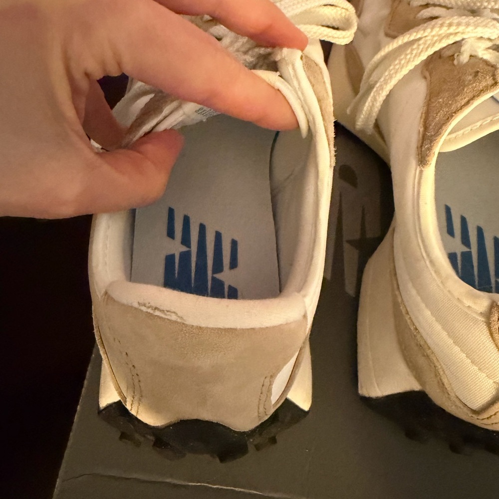 New Balance 327 - Neutral Beige & White Suede Sneakers - Picture 7 of 7